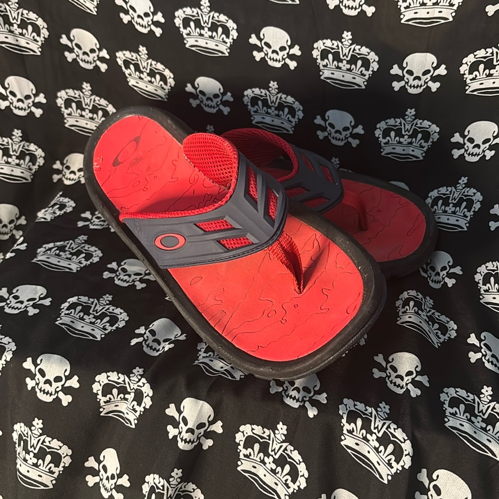 Oakley Men's Supercoil 15 Sandal, Navy/Red/Black Size US 8